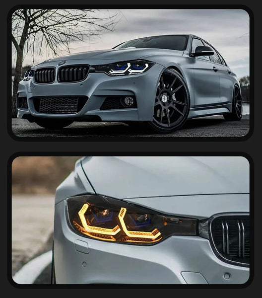 TYPY Pair 15-18 BMW 3 Series F30 LED DRL Dynamic Headlights OE Halogen Xenon LED