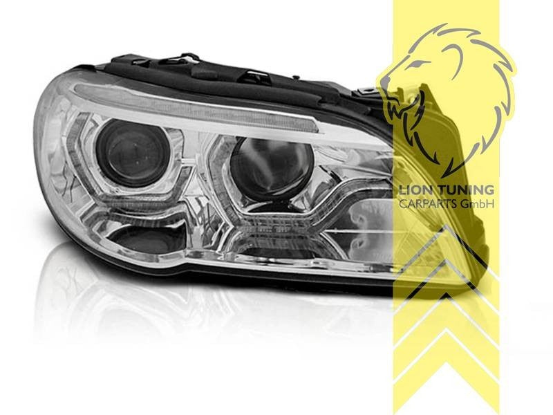 LT LED DRL Lightbar Headlights BMW F10 Limo F11 Touring chrome Xenon LHD