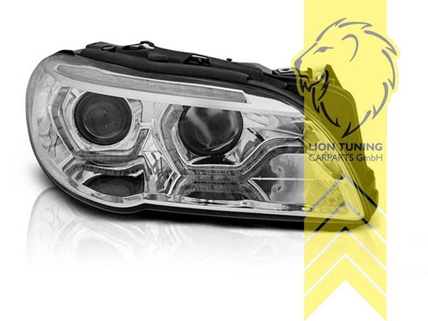 LT LED DRL Lightbar Headlights BMW F10 Limo F11 Touring chrome Xenon LHD