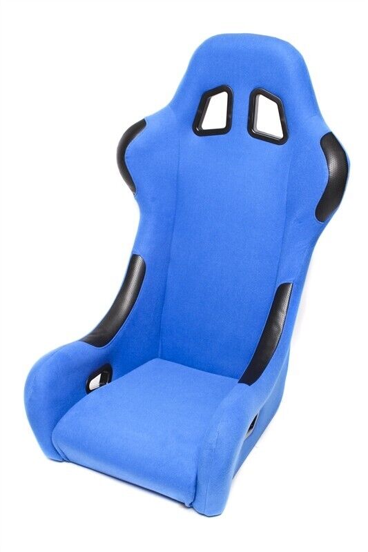 TATECH x1 Single Universal Fixed Back Bucket Seat Car Racing Sim blue Textile