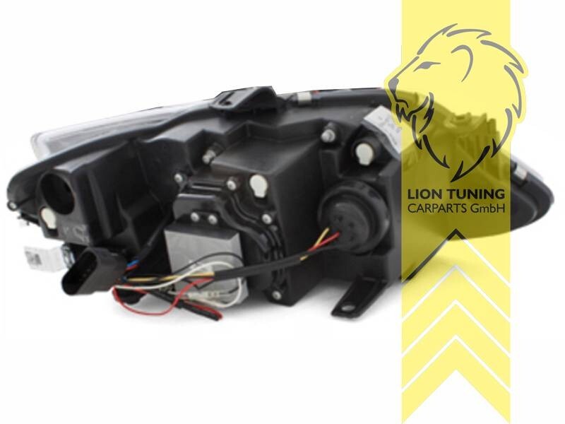 LT Pair LED DRL Halo Lightbar Headlights Seat Ibiza 6J 1 5 8 IV 6 MK6 12-16 Chrome LHD