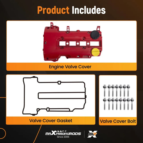 MXPR Aluminium Red Engine Valve Cover Chevy Cruze Sonic Volt 1.4L 11-19