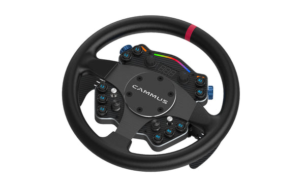 CAMMUS C12 + LC100 Pedals Bundle - Direct Drive Racing Sim Simulator Steering Wheel for PC Sim Driving Simulator F1 Rally Drift