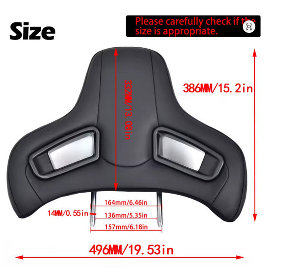 x2 Universal Factory Car Seats Upgrade Accessory Sports Bucket Seat Headrests