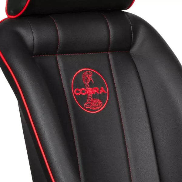 1 Cobra Classic Lounger Black Classic Car Retro Vintage Resto Sports Bucket Seat