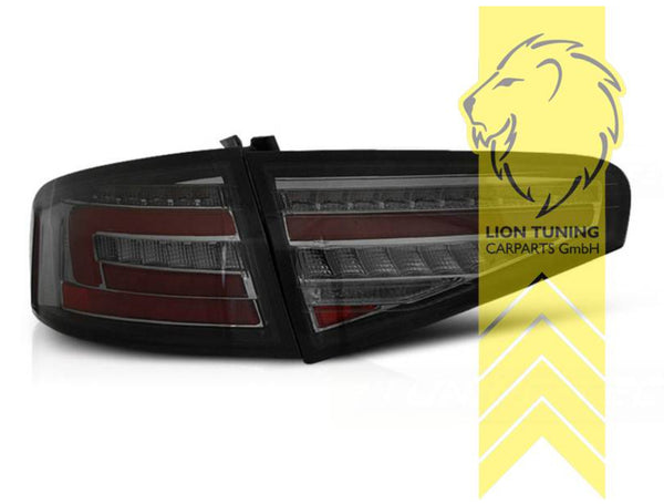 LT LED DRL Lightbar REAR LIGHTS Audi A4 B8 8K sedan black for OE HALOG 11-15 LHD