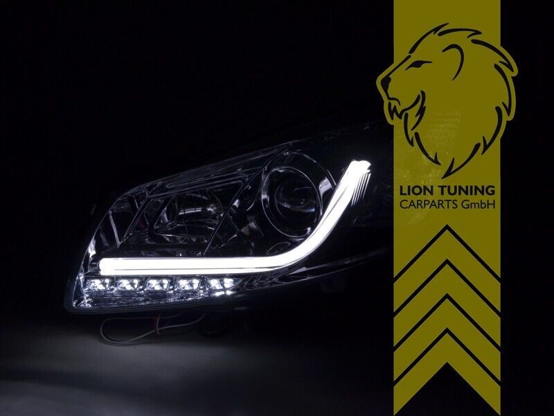 LT Pair LED DRL Lightbar Headlights Opel Vauxhall Insignia G09 08-13 Chrome LHD