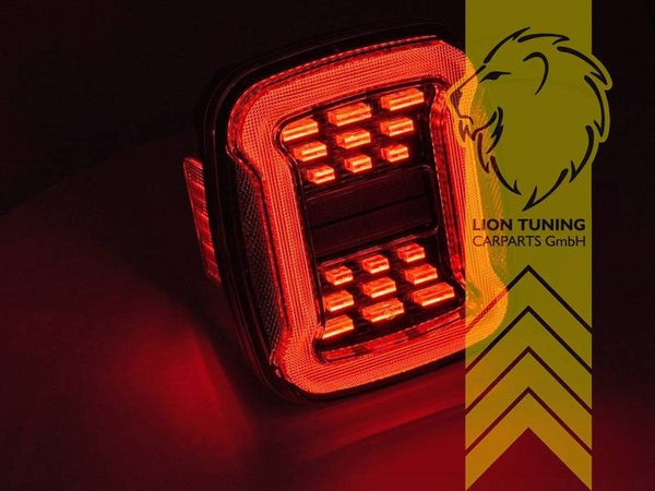 LT Pair LED Lightbar Rear Lights Chrysler Jeep Wrangler YJ TJ Smoke 91-06 LHD