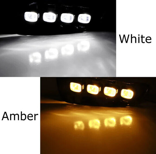 White Amber 10-14 Ford Raptor Sequential Switchback LED DRL Fog Light & Indi Kit