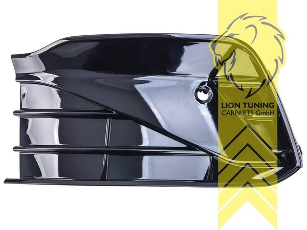 LT front bumper middle grille grill VW Golf 8 CB1 GTI GTD R Line gloss black 19+