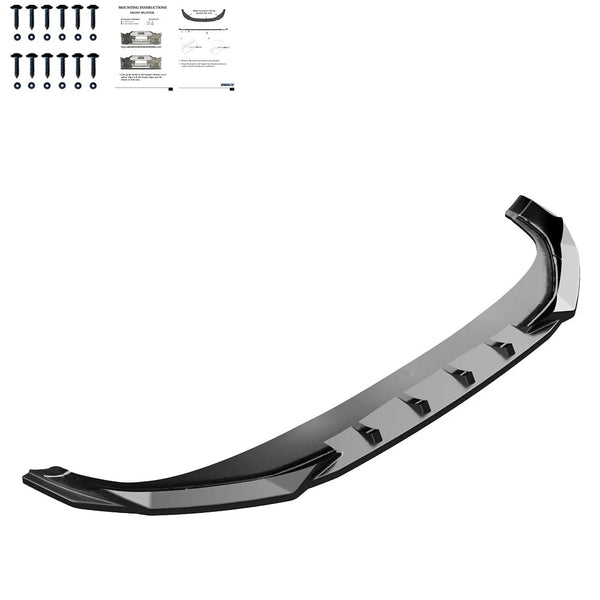 OW Front Bumper Lip Splitter VW Tiguan R-Line Mk3 2024+ Gloss Black