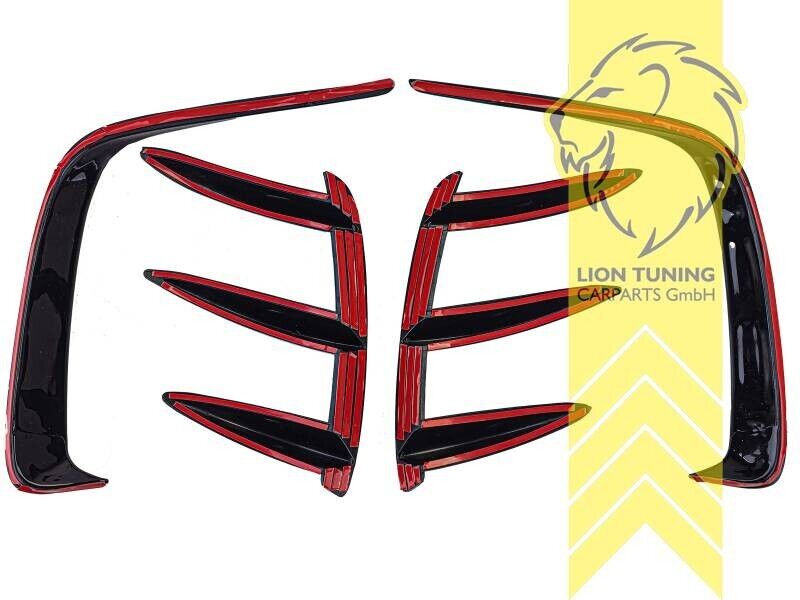 LT Bumpers Wings Corners Flaps Mercedes W176 A-Class for AMG Line Black Gloss