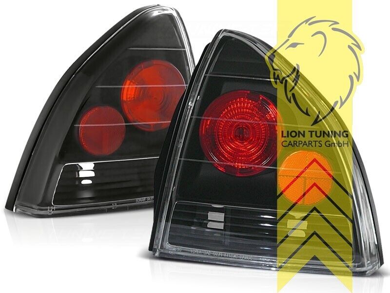 LT Pair Rear Lights Tail Lamps Honda Prelude IV BB 92-97 black red Halogen LHD