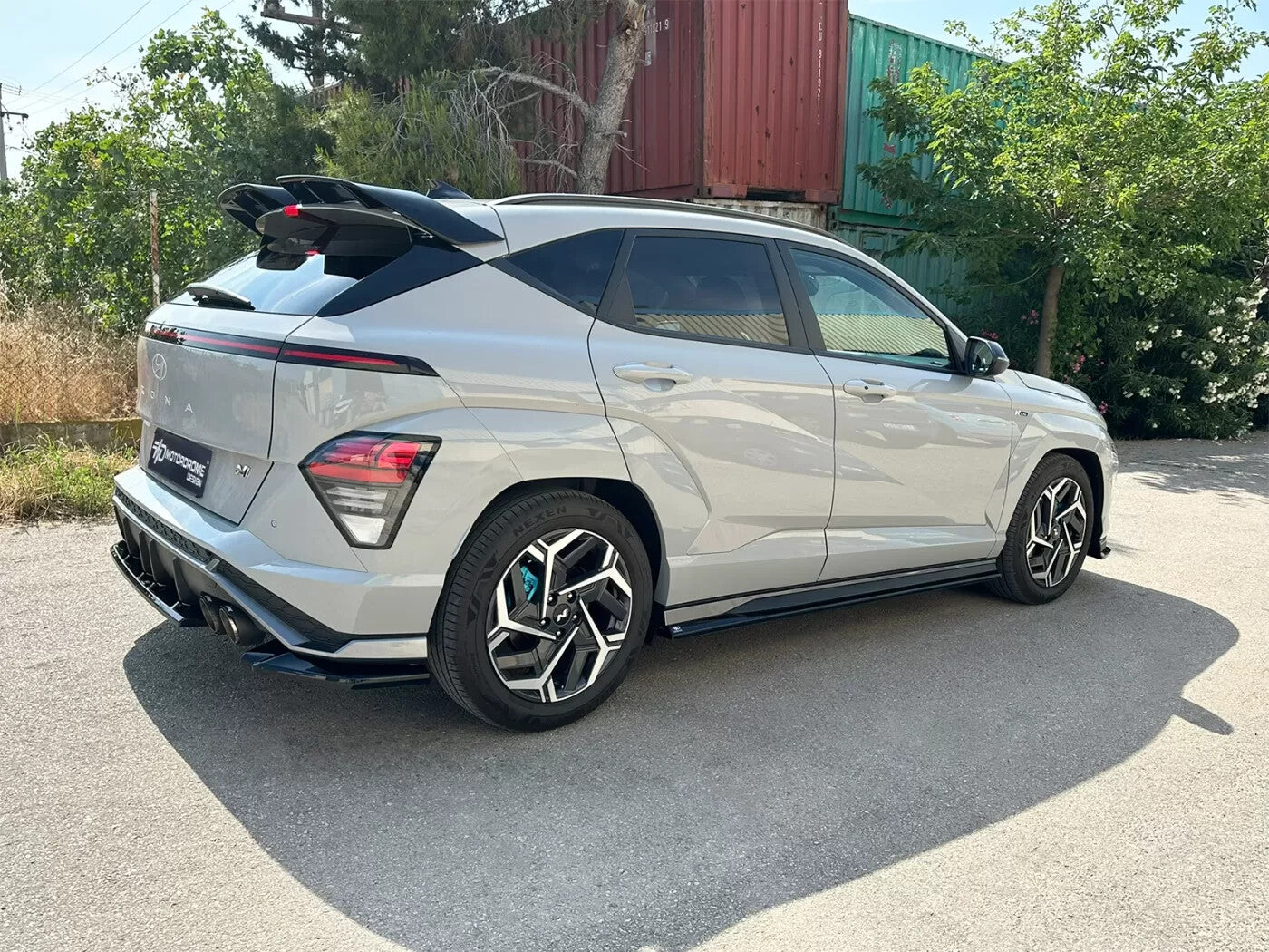 Motordrome Side Skirts Trims Hyundai Kona N-Line Mk2 Gloss Black