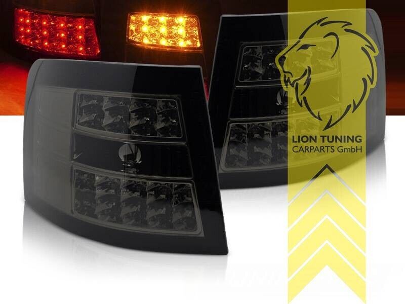 LT Set LED DRL Lightbar Rear Lights Tail Audi A6 C5 4B Avant smoke 97-05 LHD