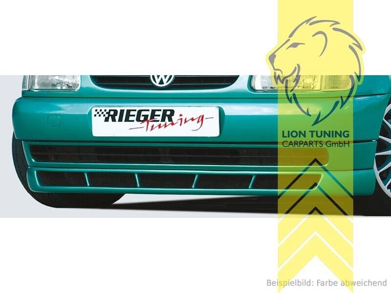 Rieger front bumper splitter valance VW Polo 6N V.5 6N1 94-99 ABS Black Paintabl