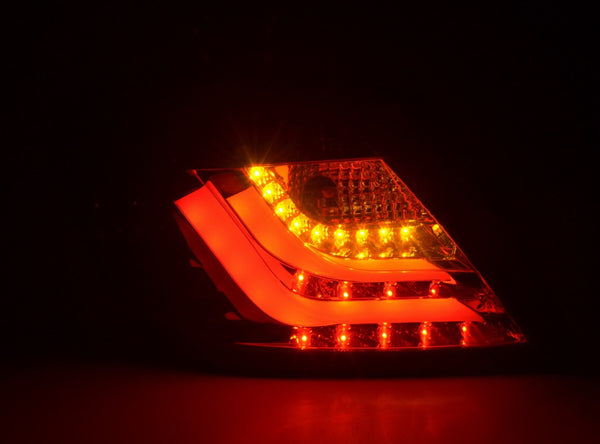 UK FK Set LED DRL Lightbar Rear Lights Opel Vauxhall Astra H GTC 04-08 red Black