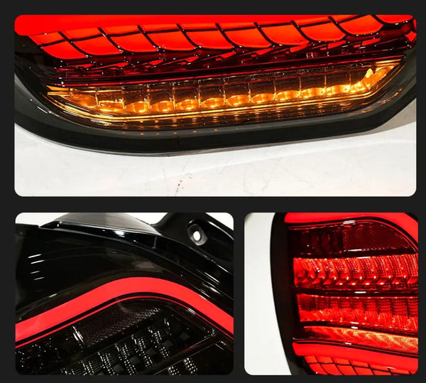 TYPY Pair LED DRL 17-23 Suzuki Swift Rear Lights Dynamic Tail Lamps LHD