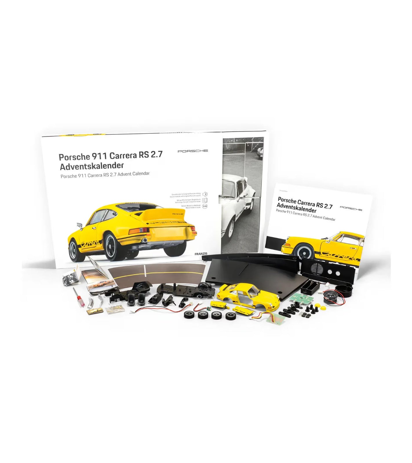FRANZIS Porsche 911 Carrera RS 2.7 Advent Calendar Collectable Desk Model Kit
