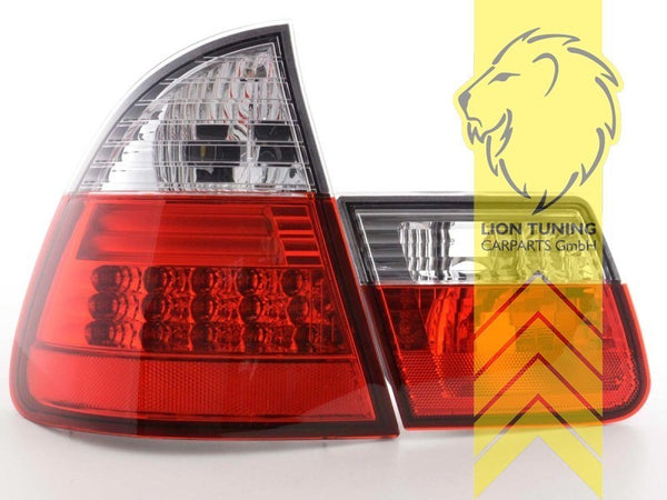 LT Pair Rear Lights Tail Lamps BMW E46 99-05 Touring + Facelift 3-Series red LHD