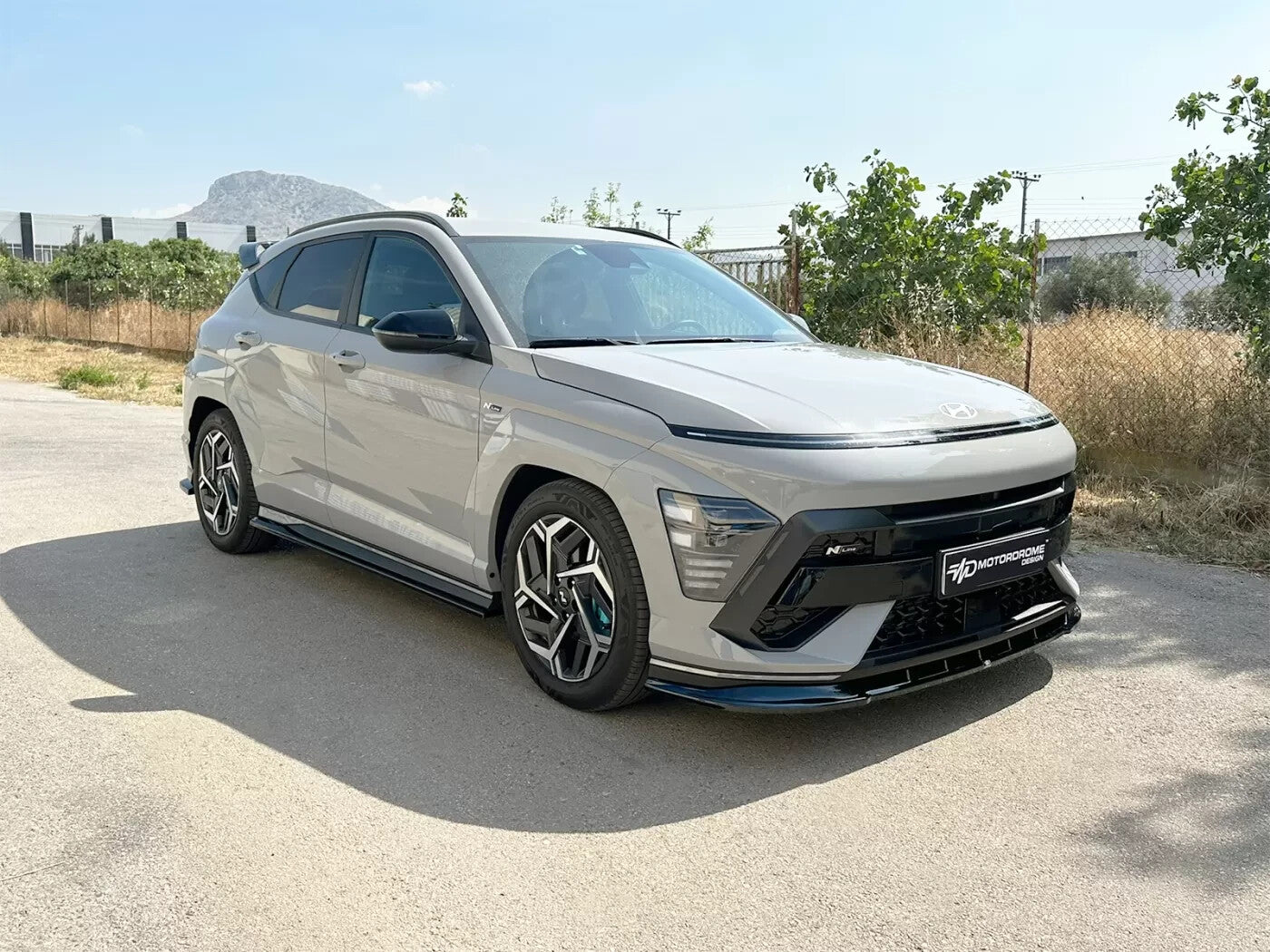 Motordrome Side Skirts Trims Hyundai Kona N-Line Mk2 Gloss Black