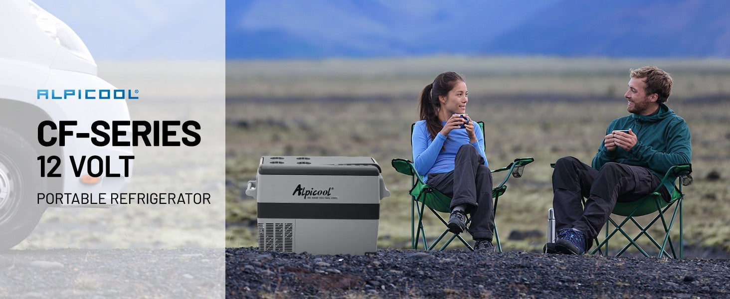 Alpicool CF45 45L Compressor Car Portable Camping Fridge Freezer DC 12v App