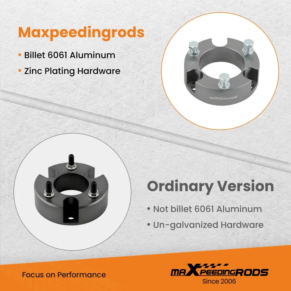 MXPR 3 Front 2 Rear Lift Kit w Differential Drop Spacers Toyota 4Runner 03-22