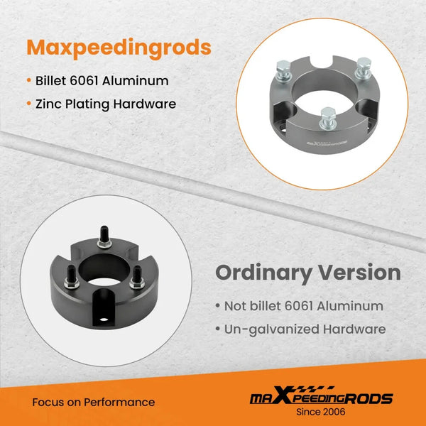 MXPR 3 Front 2 Rear Lift Kit w Differential Drop Spacers Toyota 4Runner 03-22