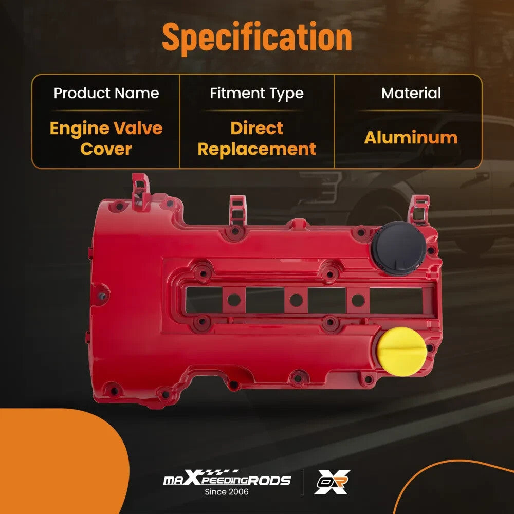MXPR Aluminium Red Engine Valve Cover Chevy Cruze Sonic Volt 1.4L 11-19