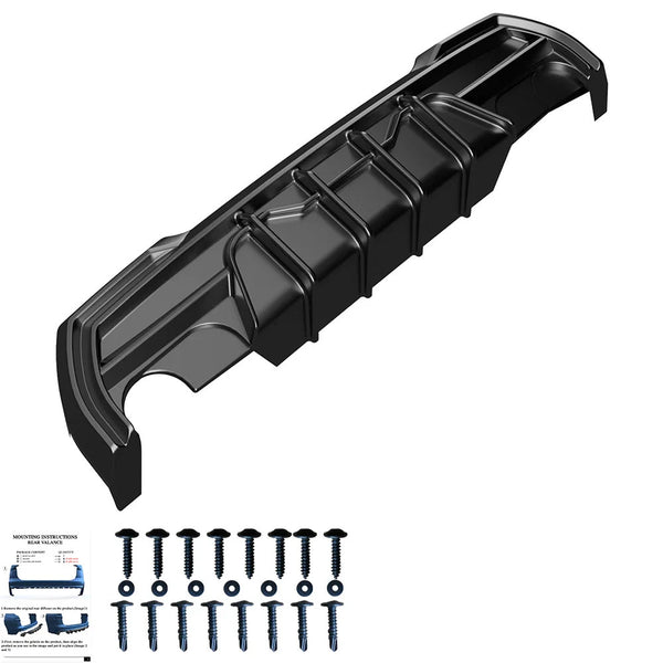OW Rear Bumper Diffusor BMW 1 Series F40 M-Pack M135i 19-24 Gloss Black