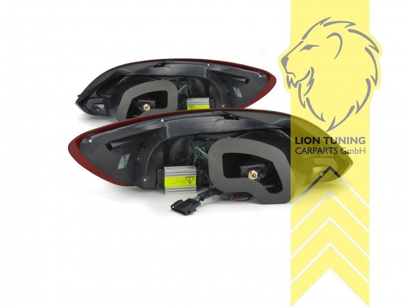 LT Pair LED DRL Lightbar Rear Tail Lights VW Scirocco 3 137 138 08-14 red LHD