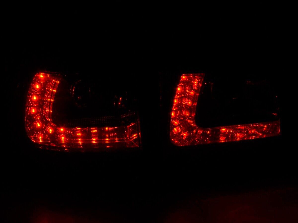 FK Pair LED DRL Rear Lights Lightbar VW Touareg 1 MK1 7L 03-09 black red LHD