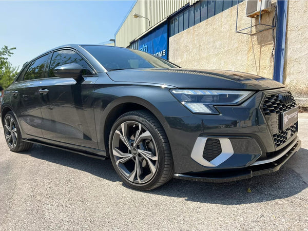 Motordrome Design Side Skirts Extensions Audi A3 8Y 2020+ Gloss Black