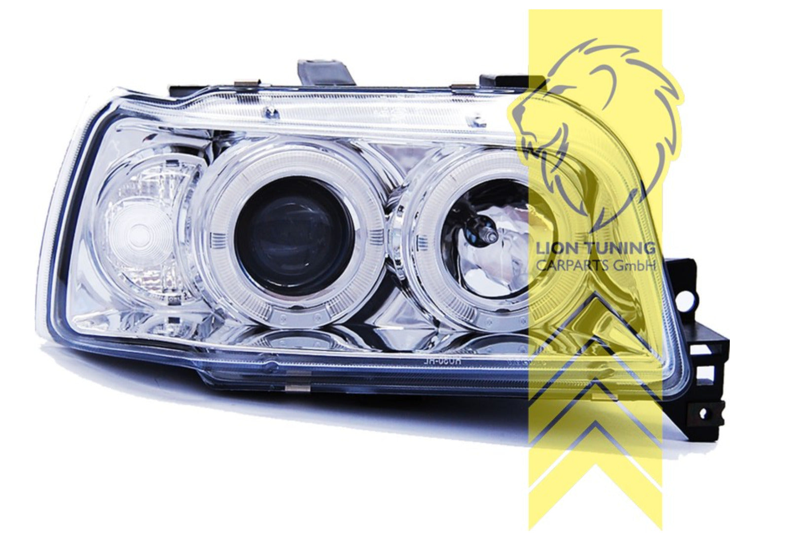 LT LED DRL Lightbar Halo Ring Headlights Renault Clio A 1 MK1 chrome 90-96 LHD