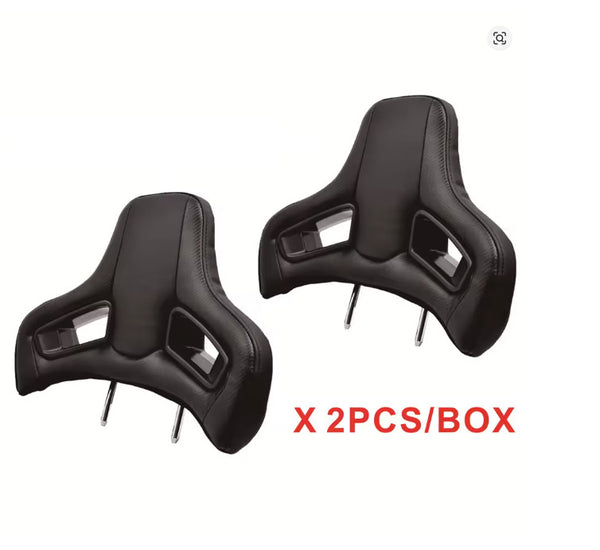 x2 Universal Factory Car Seats Upgrade Accessory Sports Bucket Seat Headrests