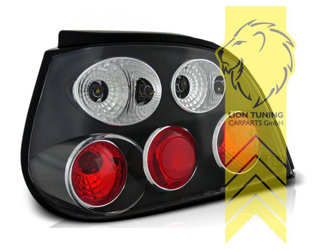 LT Pair Halogen Rear Lights Tail Lamps Renault Megane 1 MK1 BA 5-door black LHD