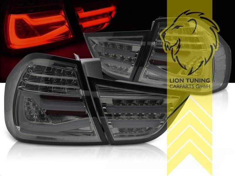 LT LED DRL Lightbar Rear Tail Lights BMW E90 LCI 08-11 sedan black LHD