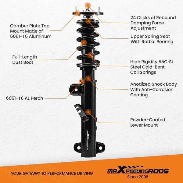 MXPR Pro R Coilovers Lowering BMW E36 3 Series Saloon Coupe Convertible Touring