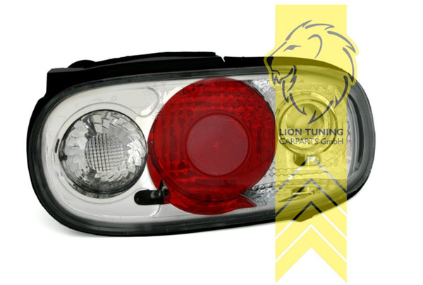 LT Pair Halogen Rear Lights Mazda MX5 1 MK1 NA White Chrome red LHD