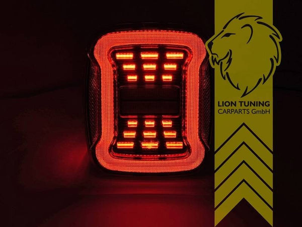 LT Pair LED Lightbar Rear Lights Chrysler Jeep Wrangler YJ TJ Smoke 91-06 LHD