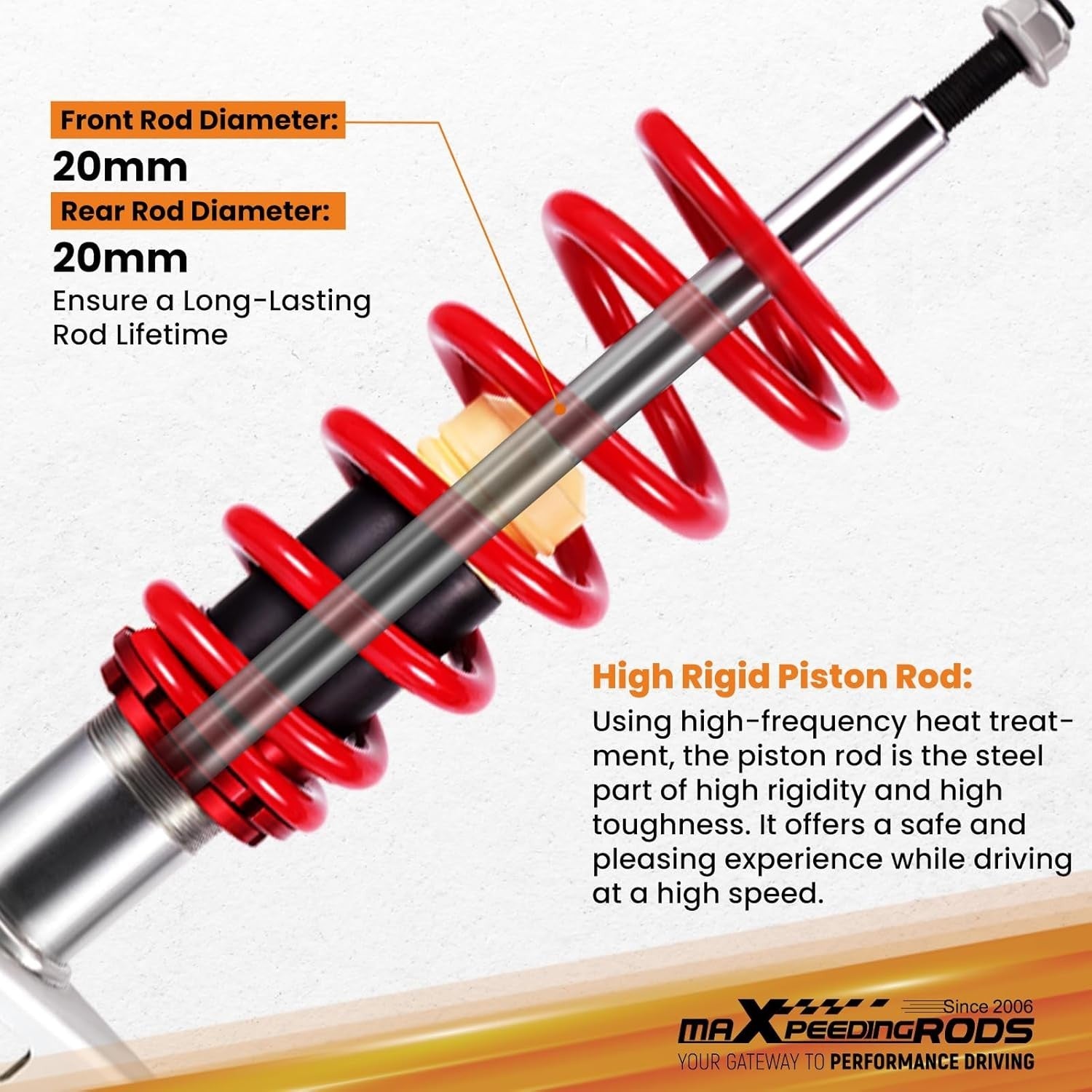 MXPR Coilovers Kit VW Transporter T5 T6 All Engines T26 T28 T30 03-18 Bus Van