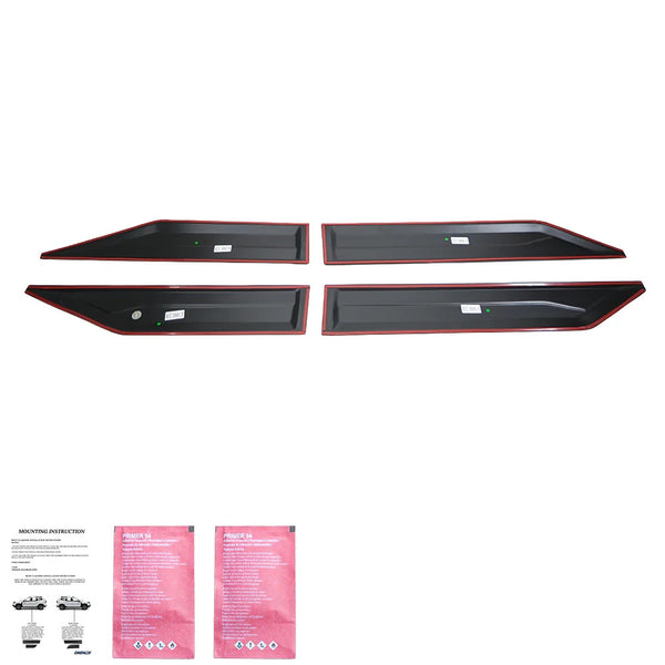 OW Body Cladding Styling Panels SSANGYONG Musso Grand 2018-2024 4 Pcs ABS Black