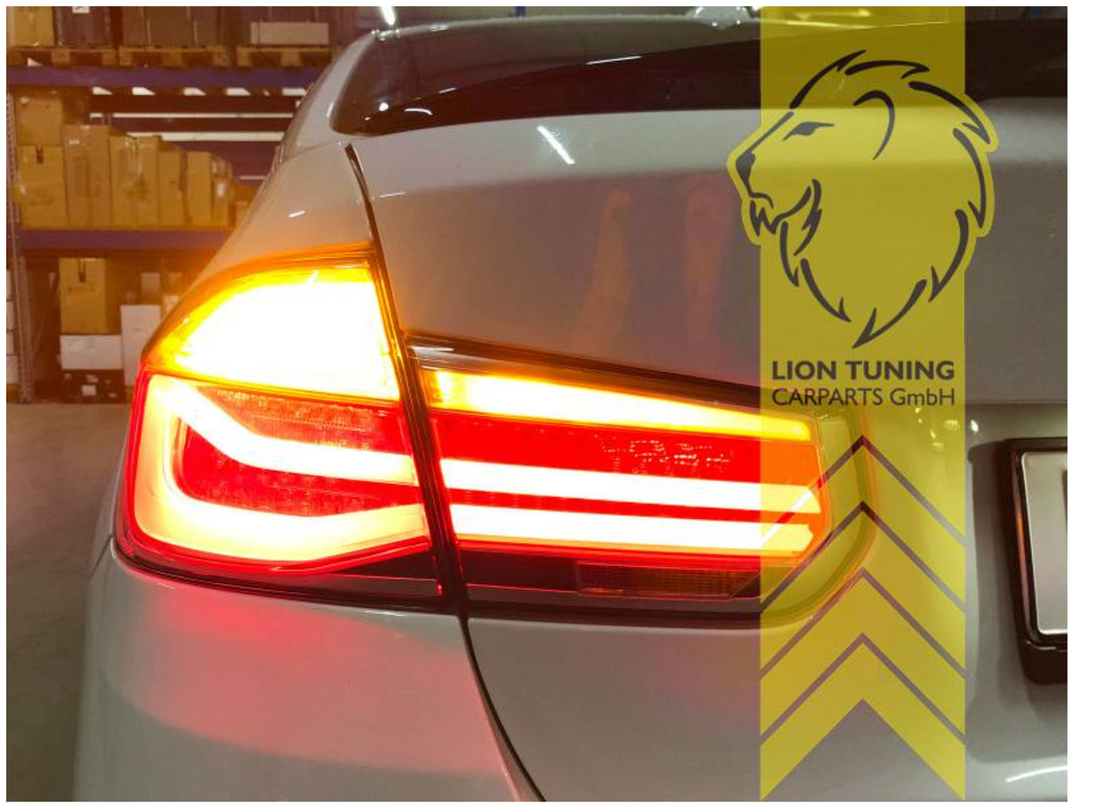 LT LED DRL Lightbar Rear lights Tail Lamps BMW 3 Series F30 Sedan black clear