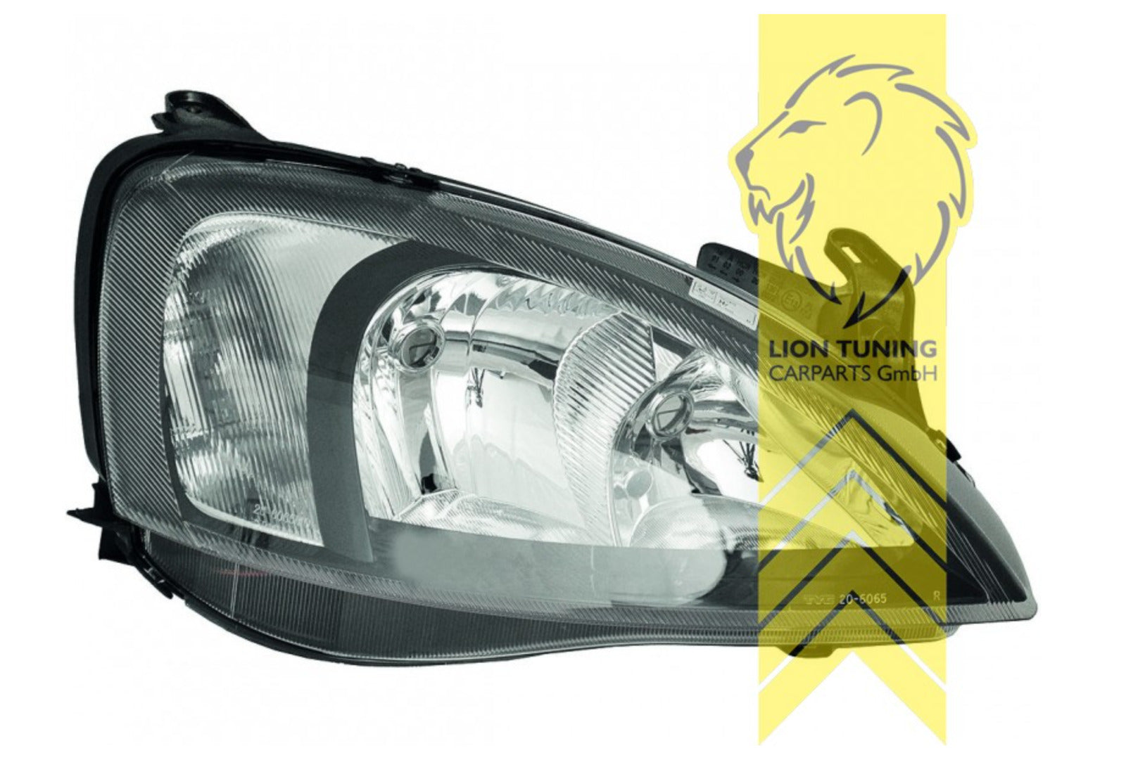 LT Halogen Headlights Opel Vauxhall Corsa C black LHD