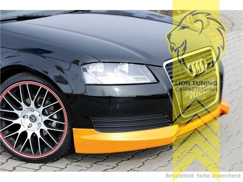 Rieger front bumper splitter Audi A3 8P 8PA Facelift ABS Black Paintable 08-13