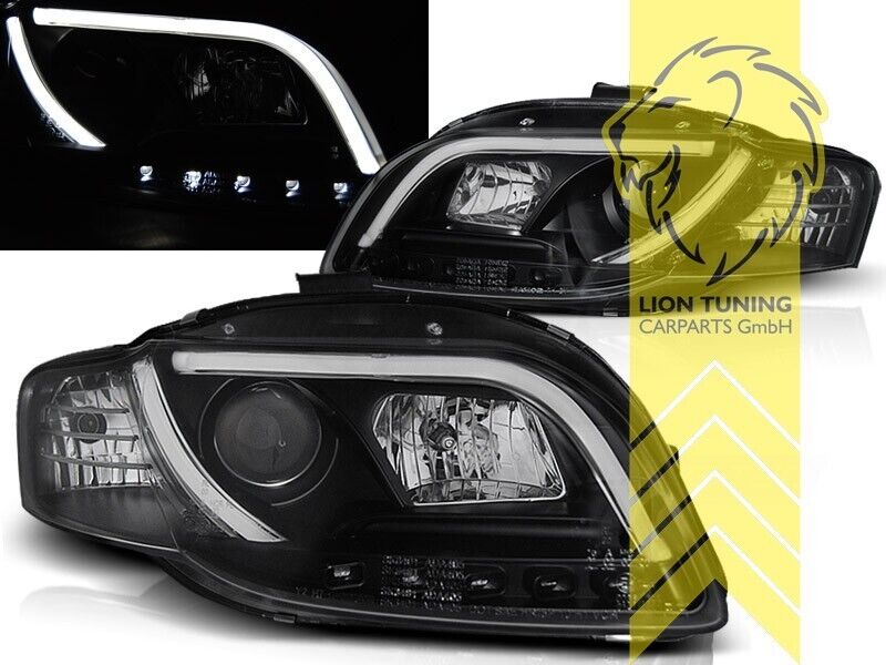 LT LED DRL Lightbar Halo Headlights Audi A4 B7 8E LED Daytime Running Lights LHD