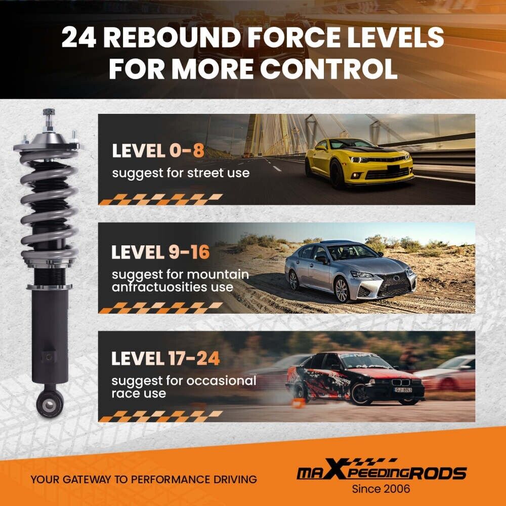 MXPR Pro Advanced Lowering Coilovers Mazda MX-5 NA NB 1998-2005 Miata 1 2 MX5