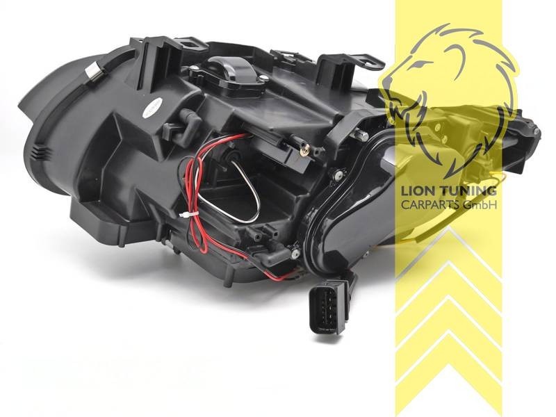 LT Pair LED DRL XENON Headlights BMW E92 Coupe E93 Convertible M3 GTS Black LHD