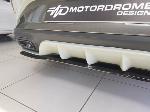 Motordrome Rear Splitter Diffusor Cupra Leon Mk1 Hatchback 2020- Black Gloss ABS