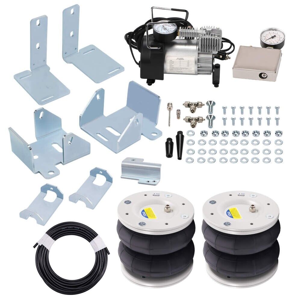 Air Bag Suspension KIT + Compressor for Ford Transit 01-22 Twin RWD 4 ton